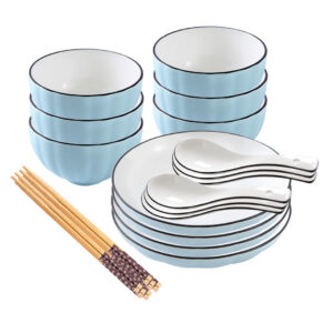 SOGA Blue Japanese Style Ceramic Dinnerware Crockery Soup Bowl Plate Server Kitchen Home Decor Set of 10, Kitchenware, Table Top, Dinnerware, Bowl, ,  - AU DEPOT 1