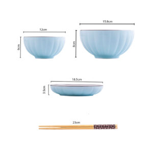 SOGA Blue Japanese Style Ceramic Dinnerware Crockery Soup Bowl Plate Server Kitchen Home Decor Set of 12, Kitchenware, Table Top, Dinnerware, Bowl, ,  - AU DEPOT 2