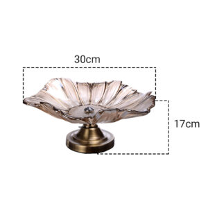 SOGA Bronze Tulip Crystal Glass Fruit Bowl Candy Holder Countertop Dessert Serving Basket Decor, Kitchenware, Food Preperation, Food Prep, Cleaning & Organising, ,  - AU DEPOT 2