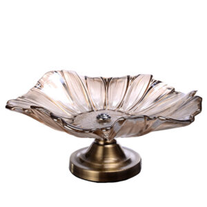 SOGA Bronze Tulip Crystal Glass Fruit Bowl Candy Holder Countertop Dessert Serving Basket Decor Cleaning Organising Plate2226 AU DEPOT Cleaning & Organising - AU DEPOT