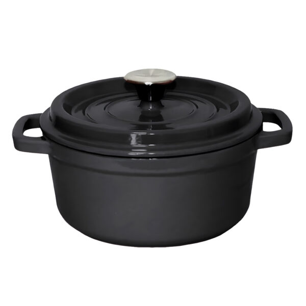 SOGA Cast Iron 24cm Stewpot Casserole Stew Cooking Pot With Lid 3.6L Black, Home & Living, Kitchen & Dining, Cookware, Casserole Dishes, ,  - AU DEPOT 1