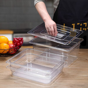 SOGA Clear Gastronorm 1/1 GN Lid Food Tray Top Cover Bundle of 2, Home & Living, Kitchen & Dining, Bakeware, Baking Trays, ,  - AU DEPOT 2