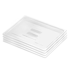 SOGA Clear Gastronorm 11 GN Lid Food Tray Top Cover Bundle of 4 Baking Trays VICLid11X4 AU DEPOT Baking Trays - AU DEPOT