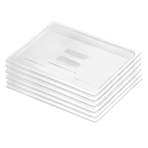 SOGA Clear Gastronorm 11 GN Lid Food Tray Top Cover Bundle of 6 Baking Trays VICLid11X6 AU DEPOT Baking Trays - AU DEPOT