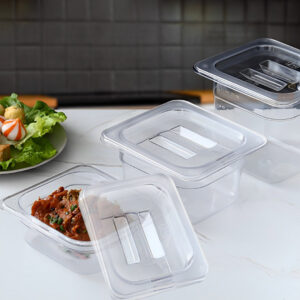 SOGA Clear Gastronorm 1/6 GN Lid Food Tray Top Cover Bundle of 2, Home & Living, Kitchen & Dining, Bakeware, Baking Trays, ,  - AU DEPOT 2