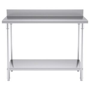 SOGA Commercial Catering Kitchen Stainless Steel Prep Work Bench Table with Back-splash 120*70*85cm, furniture, kitchen & dining room furniture, buffets, sideboards & kitchen islands, , ,  - AU DEPOT 2