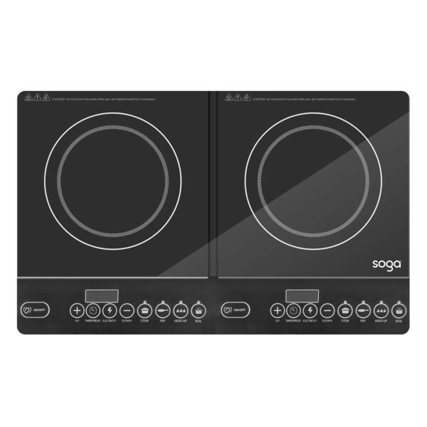 SOGA Cooktop Portable Induction LED Electric Double Duo Hot Plate Burners Cooktop Stove, electronics & appliances, appliances, large appliances, cooktops, induction cooktops,  - AU DEPOT 1