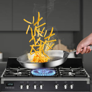 SOGA Dual Burners Cooktop Stove 28cm Stainless Steel Induction Casserole and 28cm Fry Pan, Home & Living, Kitchen & Dining, Cookware, Induction Cookware, ,  - AU DEPOT 2