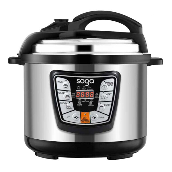 SOGA Electric Pressure Cooker 12L Stainless Steel NonStick 1600W, Electronics & Appliances, Appliances, Small Kitchen Appliances, Benchtop Cooking, Slow Cookers & Pressure Cookers,  - AU DEPOT 1