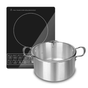 SOGA Electric Smart Induction Cooktop and 28cm Stainless Steel Induction Casserole Cookware, Home & Living, Kitchen & Dining, Cookware, Induction Cookware, ,  - AU DEPOT 1