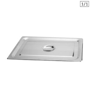 SOGA Gastronorm GN Pan Lid Full Size 11 Stainless Steel Tray Top Cover Baking Trays GP5501 JLID1F X1 AU DEPOT Baking Trays - AU DEPOT