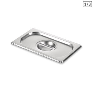 SOGA Gastronorm GN Pan Lid Full Size 13 Stainless Steel Tray Top Cover Baking Trays GP5503 JLID3F X1 AU DEPOT Baking Trays - AU DEPOT