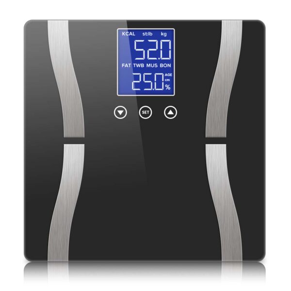 SOGA Glass LCD Digital Body Fat Scale Bathroom Electronic Gym Water Weighing Scales Black, home & living, bathroom, bathroom accessories, bathroom scales, ,  - AU DEPOT 1