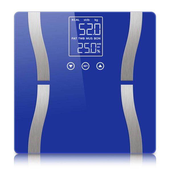 SOGA Glass LCD Digital Body Fat Scale Bathroom Electronic Gym Water Weighing Scales Blue, home & living, bathroom, bathroom accessories, bathroom scales, ,  - AU DEPOT 1