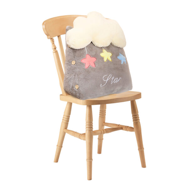 SOGA Grey Cute Star Cloud Cushion Soft Leaning Lumbar Wedge Pillow Bedside Plush Home Decor, Furniture, Living Room Furniture, Occasional Chairs, , ,  - AU DEPOT 1