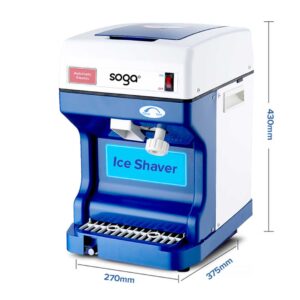 SOGA Ice Shaver Commercial Electric Stainless Steel Ice Crusher Slicer Machine 120KG/h, Electronics & Appliances, Appliances, Small Kitchen Appliances, Specialty Appliances, Ice Maker,  - AU DEPOT 2