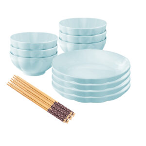 SOGA Light Blue Japanese Style Ceramic Dinnerware Crockery Soup Bowl Plate Server Kitchen Home Decor Set of 10, Kitchenware, Table Top, Dinnerware, Bowl, ,  - AU DEPOT 1