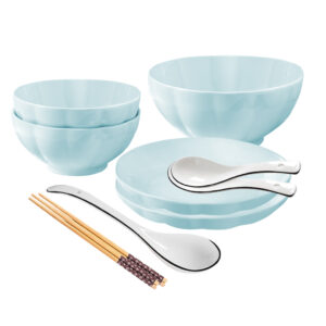 SOGA Light Blue Japanese Style Ceramic Dinnerware Crockery Soup Bowl Plate Server Kitchen Home Decor Set of 5 Bowl BowlG433 AU DEPOT Bowl - AU DEPOT