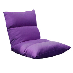 SOGA Lounge Floor Recliner Adjustable Lazy Sofa Bed Folding Game Chair Purple LoungeFabricPurple AU DEPOT - AU DEPOT