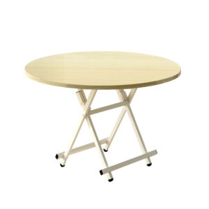 SOGA Maple Grain Dining Table Portable Round Surface Space Saving Folding Desk Home Decor TableRD721 AU DEPOT - AU DEPOT