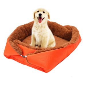 SOGA Orange Dual purpose Cushion Nest Cat Dog Bed Warm Plush Kennel Mat Pet Home Travel Essentials CarPetBag02 AU DEPOT - AU DEPOT