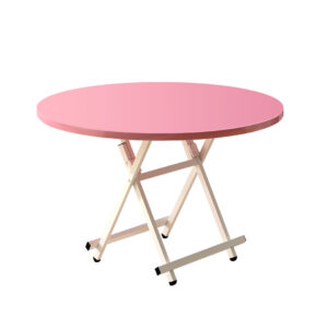 SOGA Pink Dining Table Portable Round Surface Space Saving Folding Desk Home Decor TableRD726 AU DEPOT - AU DEPOT