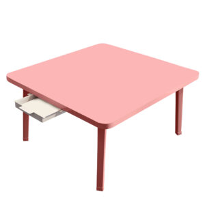 SOGA Pink Portable Floor Table Small Square Space-Saving Mini Desk Home Decor, Desks & Computer Tables, , , , ,  - AU DEPOT 1