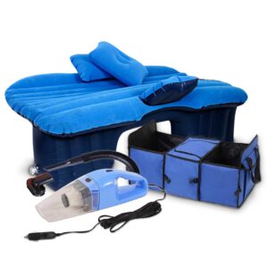 SOGA Portable Camping Car Set Inflatable Air Bed Mattress Storage Organizer Handheld Vacuum Blue, Garden, Tools & Hardware, Automotive Parts & Accessories, Accessories & Car Care, Interior Accessories, ,  - AU DEPOT 1