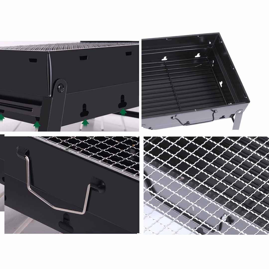 SOGA Portable Mini Folding Thick Box-type Charcoal Grill for Outdoor BBQ Camping, Sports & Outdoors, Camping & Hiking, Gas & Fuel Appliances, Portable Stoves, ,  - AU DEPOT 5