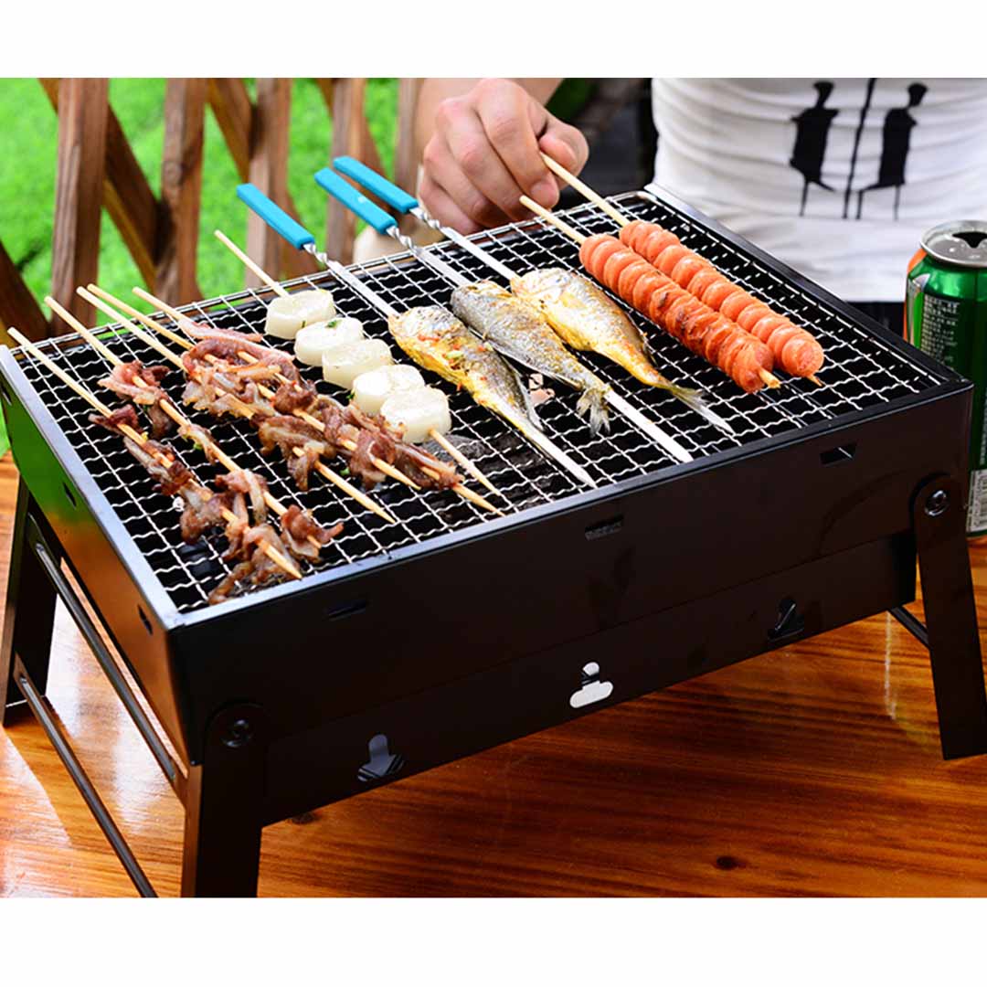 SOGA Portable Mini Folding Thick Box-type Charcoal Grill for Outdoor BBQ Camping, Sports & Outdoors, Camping & Hiking, Gas & Fuel Appliances, Portable Stoves, ,  - AU DEPOT 8