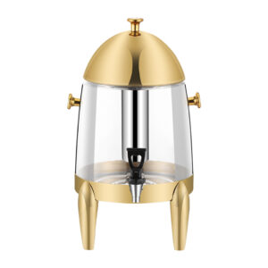 SOGA Stainless Steel 12L Beverage Dispenser Hot and Cold Juice Water Tea Chafer Urn Buffet Drink Container Jug with Gold Accents Spirit Dispensers VICDispenser5715 AU DEPOT Spirit Dispensers - AU DEPOT