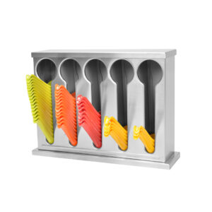 SOGA Stainless Steel Buffet Restaurant Spoon Utensil Holder Storage Rack 5 Holes, Home & Living, Kitchen & Dining, Tableware, Cutlery, ,  - AU DEPOT 1