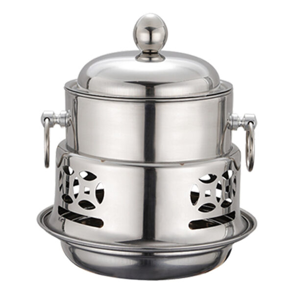 SOGA Stainless Steel Mini Asian Buffet Hot Pot Single Person Shabu Alcohol Stove Burner with Lid, Business & Industrial, Food Service, Plate & Dish Warmers, , ,  - AU DEPOT 1