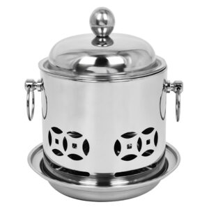 SOGA Stainless Steel Mini Asian Buffet Hot Pot Single Person Shabu Alcohol Stove Burner with Lid, Business & Industrial, Food Service, Plate & Dish Warmers, , ,  - AU DEPOT 1