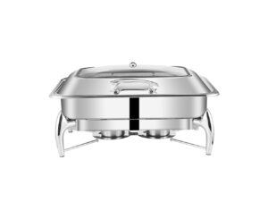 SOGA Stainless Steel Rectangular Chafing Dish Tray Buffet Cater Food Warmer Chafer with Top Lid Spirit Dispensers ChafingDish2103 AU DEPOT Spirit Dispensers - AU DEPOT