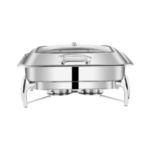 SOGA Stainless Steel Rectangular Chafing Dish Tray Buffet Cater Food Warmer Chafer with Top Lid, Home & Living, Kitchen & Dining, Barware, Spirit Dispensers, ,  - AU DEPOT 1