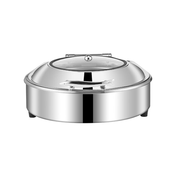 SOGA Stainless Steel Round Chafing Dish Tray Buffet Cater Food Warmer Chafer with Top Lid, Furniture, Kitchen & Dining Room Furniture, Buffets, Sideboards & Kitchen Islands, , ,  - AU DEPOT 1