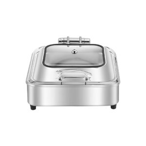 SOGA Stainless Steel Square Chafing Dish Tray Buffet Cater Food Warmer Chafer with Top Lid Spirit Dispensers ChafingDish2104 AU DEPOT Spirit Dispensers - AU DEPOT