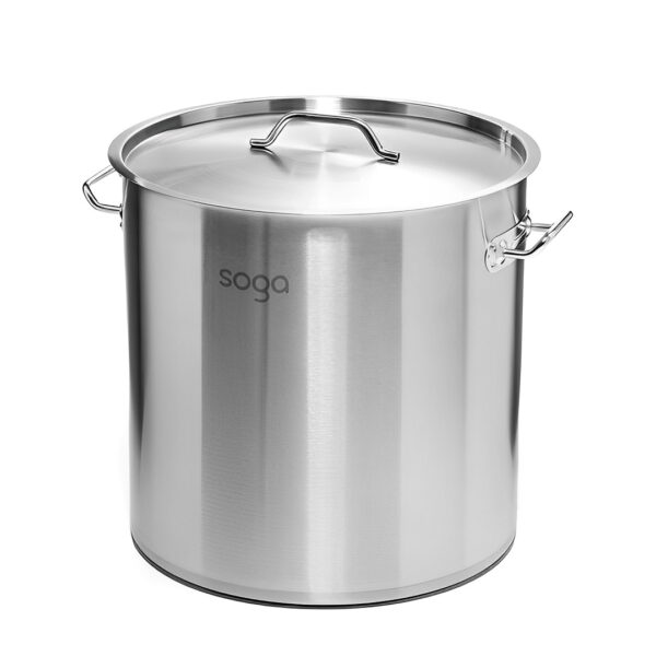 SOGA Stock Pot 12L Top Grade Thick Stainless Steel Stockpot 18/10, home & living, kitchen & dining, cookware, stock & multi pots, ,  - AU DEPOT 1