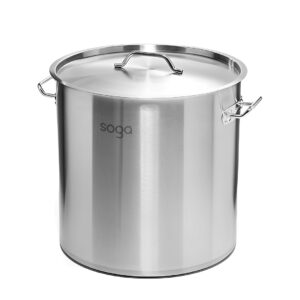 SOGA Stock Pot 130L Top Grade Thick Stainless Steel Stockpot 1810 stock multi pots SOGAStockPot55CM130L AU DEPOT stock & multi pots - AU DEPOT