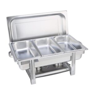 SOGA Triple Tray Stainless Steel Chafing Catering Dish Food Warmer ChafingDish56083 AU DEPOT - AU DEPOT