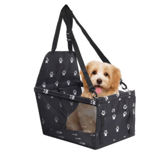 SOGA Waterproof Pet Booster Car Seat Breathable Mesh Safety Travel Portable Dog Carrier Bag Black CarPetBag013BLK AU DEPOT - AU DEPOT