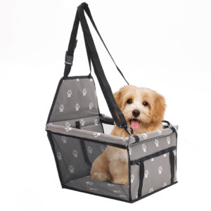 SOGA Waterproof Pet Booster Car Seat Breathable Mesh Safety Travel Portable Dog Carrier Bag Grey, Pet Supplies, Dogs, Carriers & Travel Products, , ,  - AU DEPOT 1