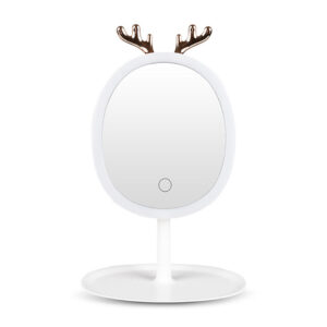 SOGA White Antler LED Light Makeup Mirror Tabletop Vanity Home Decor, Home, Bathroom, Bathroom Accessories, Bathroom Storage, ,  - AU DEPOT 1