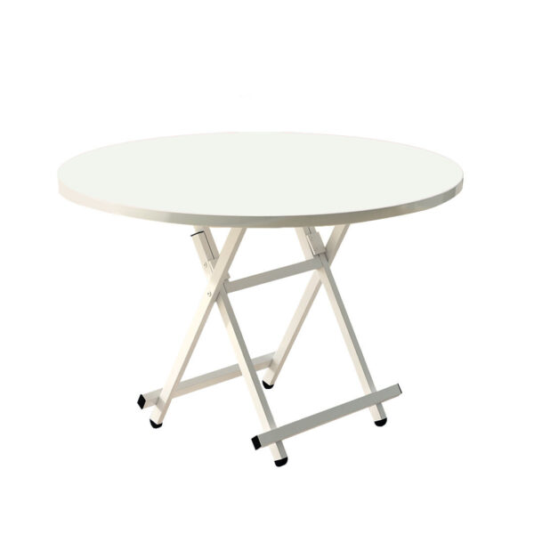 SOGA White Dining Table Portable Round Surface Space Saving Folding Desk Home Decor, Furniture, Living Room Furniture, Tables, , ,  - AU DEPOT 1