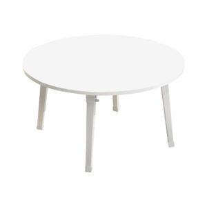 SOGA White Portable Floor Table Small Round Space-Saving Mini Desk Home Decor, Desks & Computer Tables, , , , ,  - AU DEPOT 1