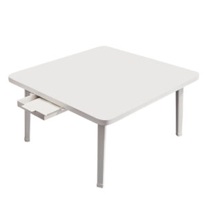 SOGA White Portable Floor Table Small Square Space-Saving Mini Desk Home Decor, Desks & Computer Tables, , , , ,  - AU DEPOT 1