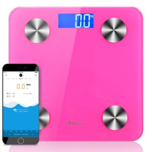 SOGA Wireless Bluetooth Digital Body Fat Scale Bathroom Health Analyser Weight Pink bathroom scales BodyFatScaleBluetoothPink AU DEPOT bathroom scales - AU DEPOT