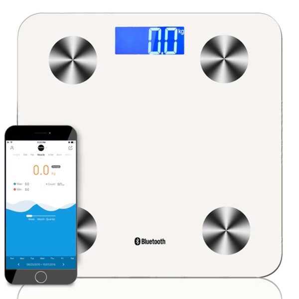 SOGA Wireless Bluetooth Digital Body Fat Scale Bathroom Health Analyser Weight White, home & living, bathroom, bathroom accessories, bathroom scales, ,  - AU DEPOT 1