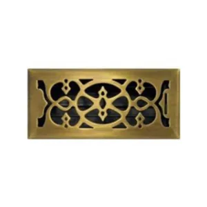 VICTORIAN FLR REG 300X100 ANTIQUE BRASS - FGH3010AB - Heritage - Metal Floor Registers - Grilles & Diffusers - Components